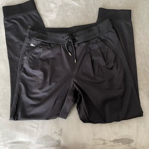 Lacoste black ankle length joggers with pockets size 34 fits like a medium